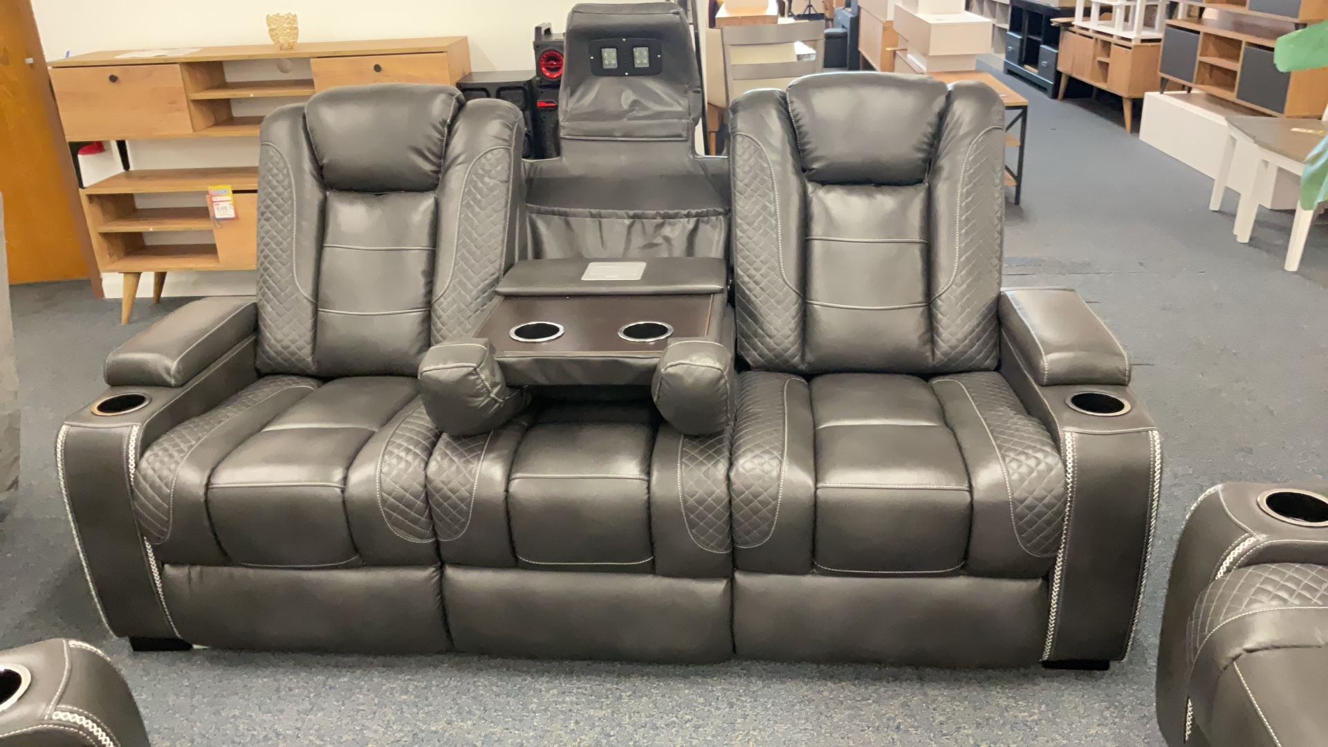3 Pc. Power Reclining Set With Speakers USB Plug Ins And Lights $3400