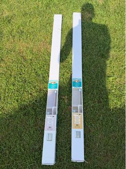 2 Hampton Bay Cordless Blackout Vinyl Blinds 58” x 48” – New