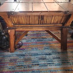 Hardwood Real Hand Made Coffee Table Heavy Duty 
