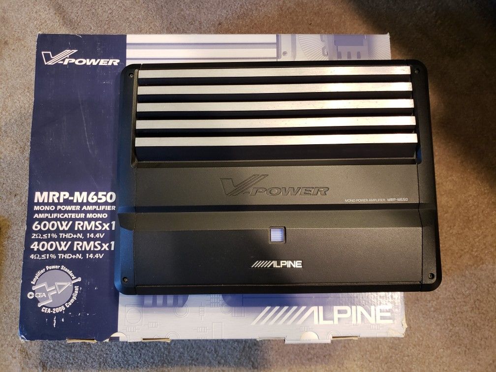 Alpine MRP M650 Mono Channel Car Amplifier