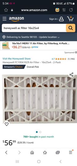 Honeywell Air Filter Brand New 16x25x4