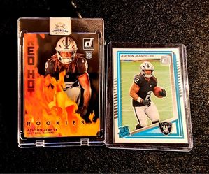 Ashton Jeanty 2 card Rookie lot! LAS VEGAS RAIDERS NFL