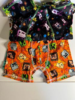 Brand New With Tag Mind Craft Boys Boxers 
