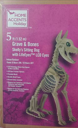 Skeleton Dog Halloween Decoration