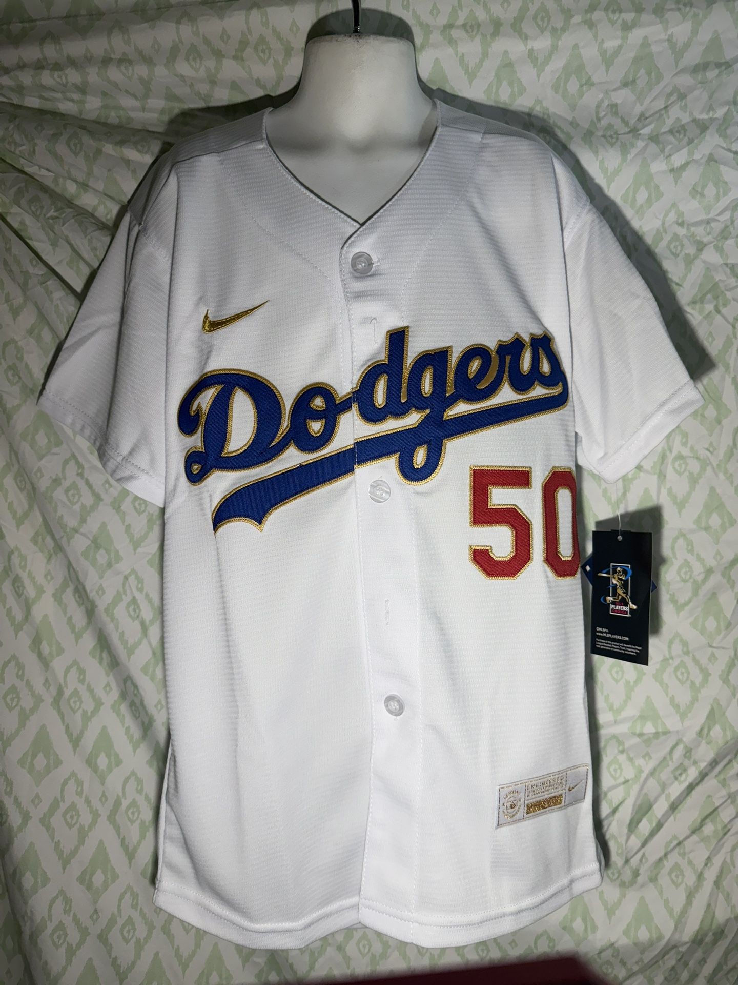 Youth Mookie Betts #50 Los Angeles Dodgers Nike Championship Jersey