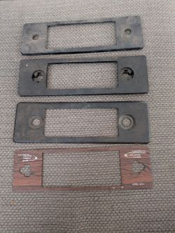 Late vw bug radio face plates