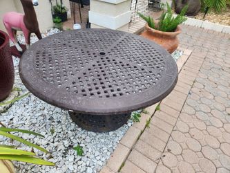 cast iron table
