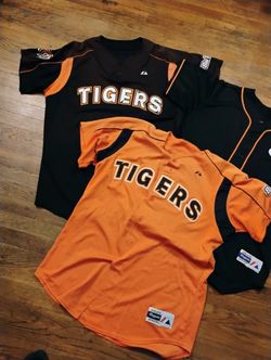 Size XL #2 Pacific Tigers Uop Baseball Jerseys (3 Lot) Stockton 209 Sportswear 