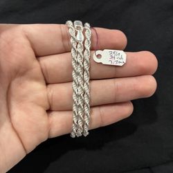925 Silver Rope Chain 24 Inches