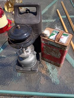Retro Coleman Outdoor Lantern and Hard Cover