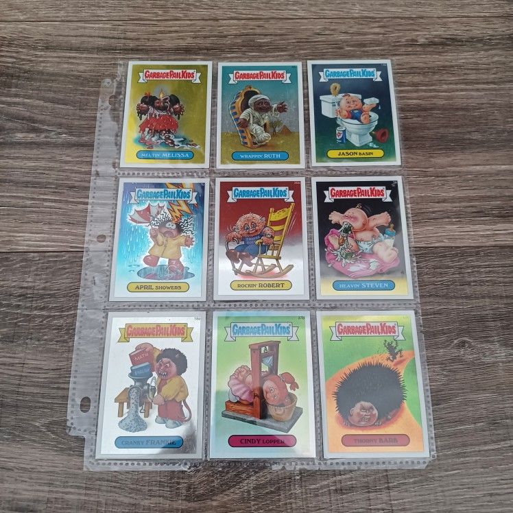 Topps Chrome Garbage Pail Kids In Plastic Sheet