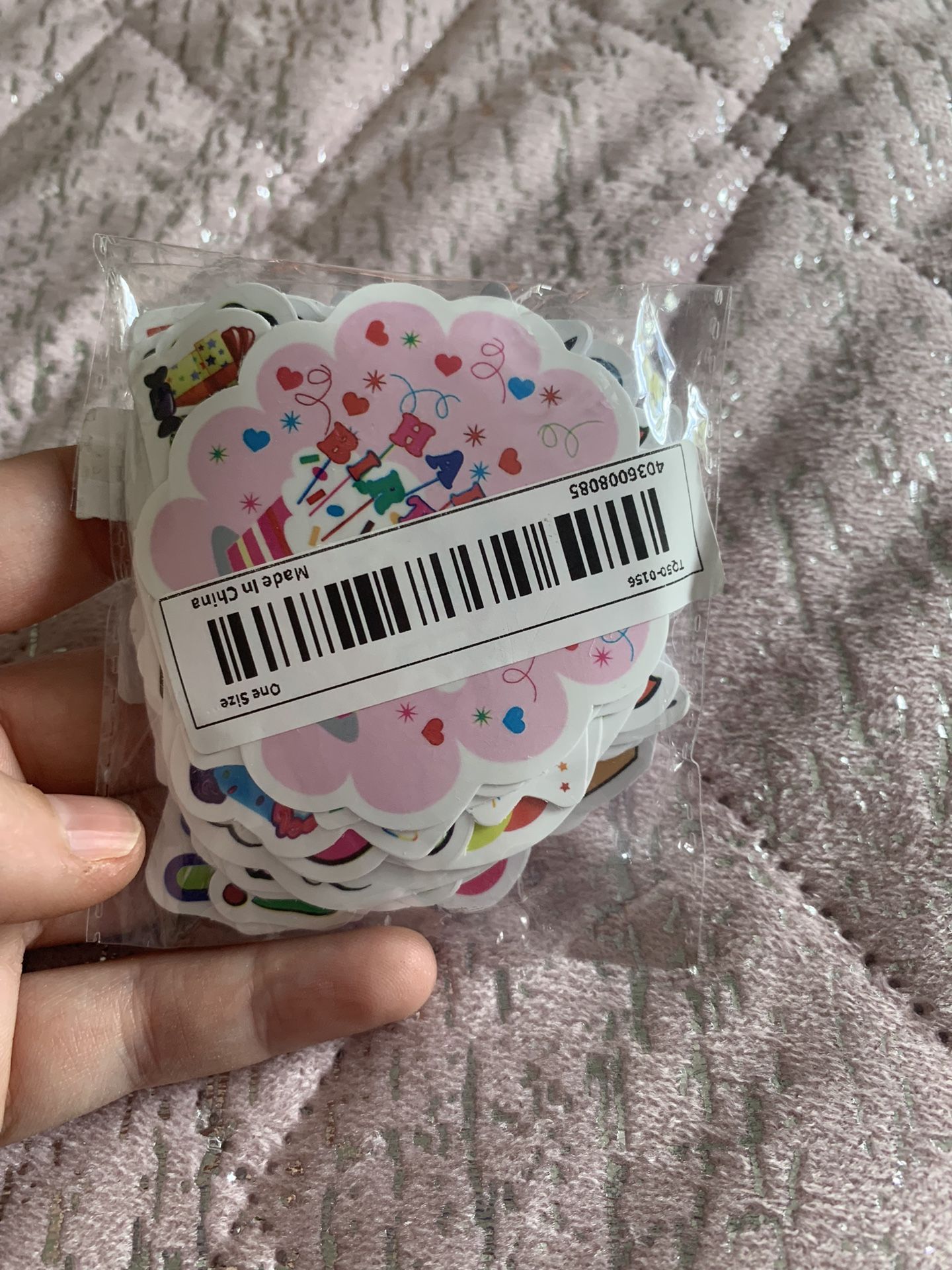 50pcs Pink Birthday Party Cake Stickers Waterproof Decals For Decoration Planner Phone Case Scrapbook Coffee Journals Decoration