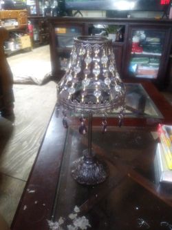 Home Interiors Candle holder with shade new