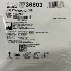 Resmed H5I Standard Tub New Sealed 