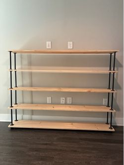 Custom built Industrial Shelf- 6’ wide!