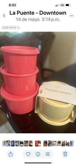 Set De 3 Piezas Tupperware Nuevos