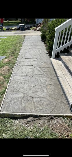 Stamped Sidewalk