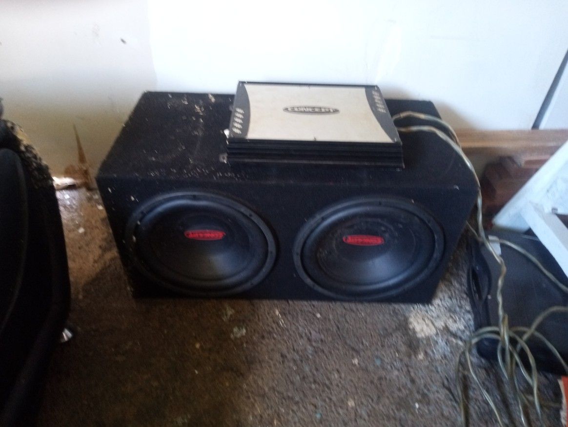 Concept Multi Mode Amplifier And Concept 12inch Speakers.