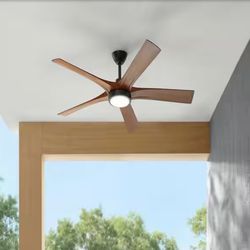 Stahlmark 56 in. Indoor/Outdoor Coal Integrated LED Ceiling Fan