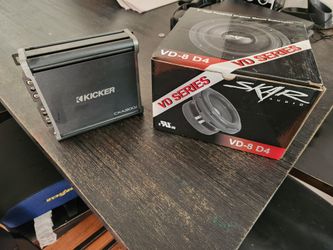 NEW Skar 8" Sub + Kicker Amp Bass Package