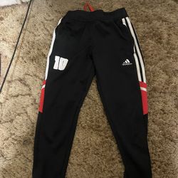 Adidas Boys Black Trousers 