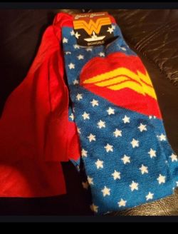 Wonder Woman Caped Socks by Bioworld
