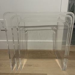 West Elm Nesting Acrylic Tables