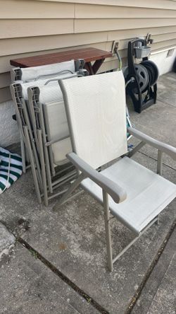 set of 4 foldable chairs
