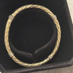 Vintage 14kt Twisted Bangle Bracelet over 13 Grams