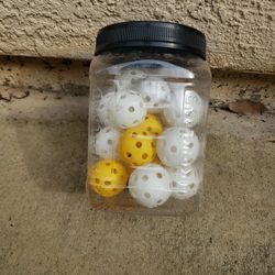 Small Wiffle Balls For Batting  Practice Or Golf