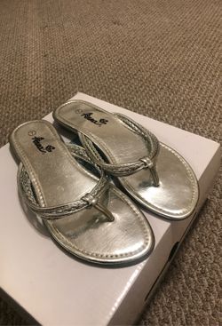 Silver sandals