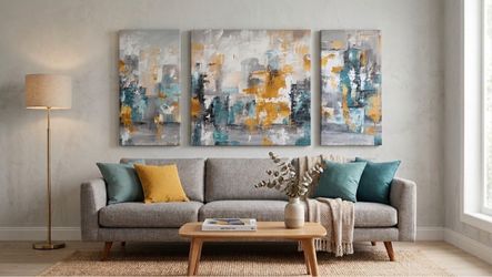 3-Piece Abstract Canvas Wall Art Set