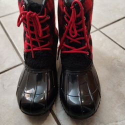 Sugar Women's Red Plaid Duck Boot