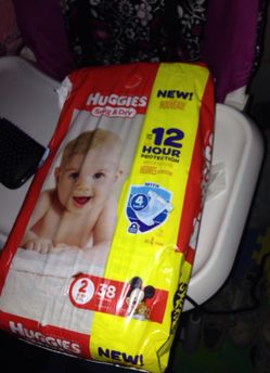 size 2 huggies papers! open for trades