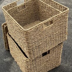 Four Wicker Baskets