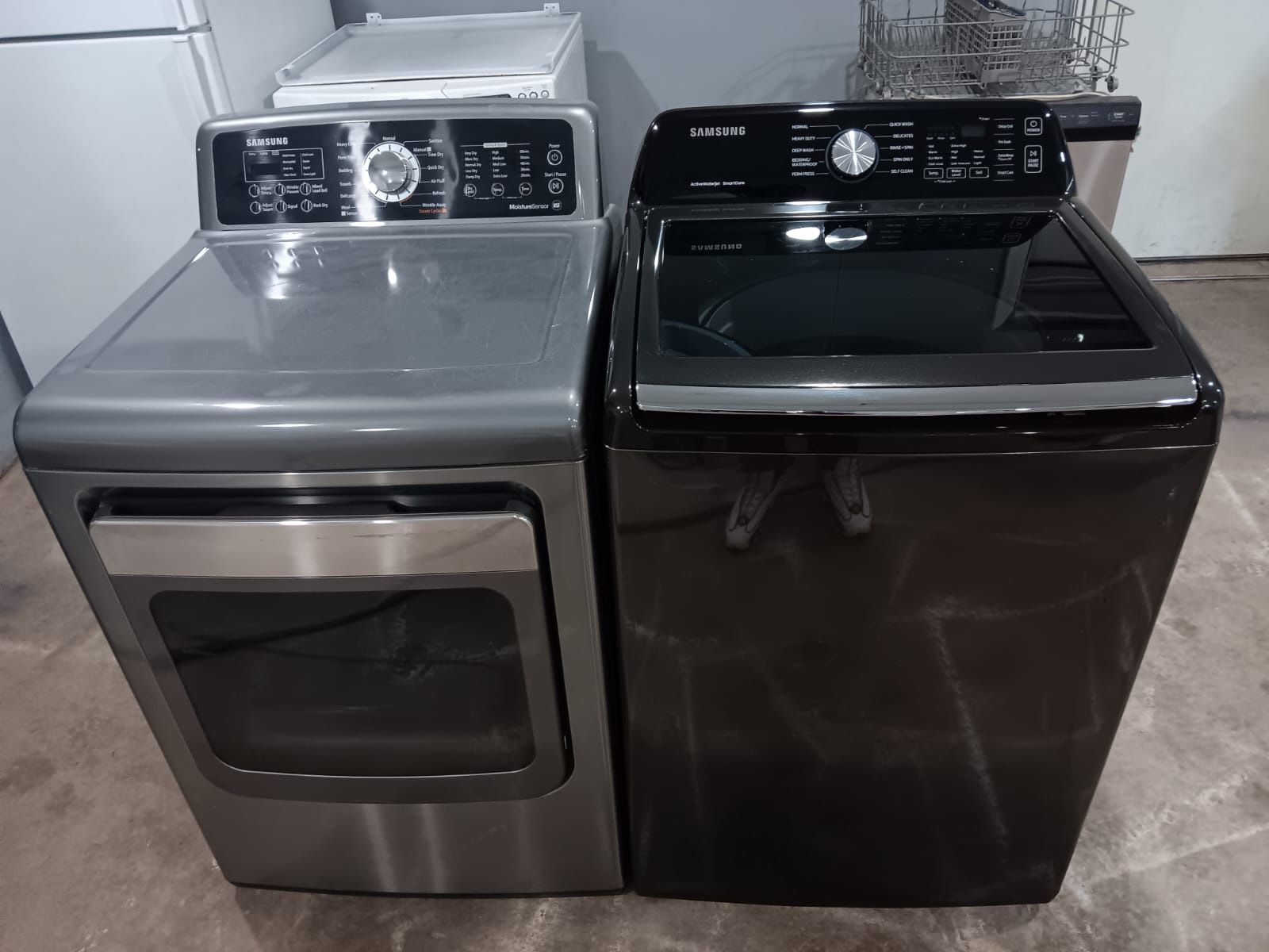 Samsung Set Washer And Dryer Electric Top-load