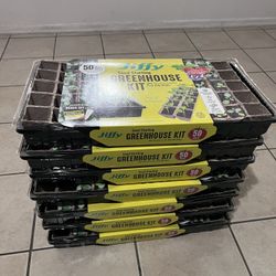 Jiffy Peat Strips N' Greenhouse Seed Starter Kit 50 Cells