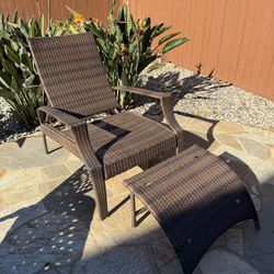 Kantana 2-Pc Outdoor Patio Wicker Chaise Lounge ~ Fully Adjustable ~ Patio / Pool