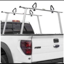 Stark 1,000lbs Aluminum Extendable Pick-Up Truck Ladder Rack (No Drilling Required)