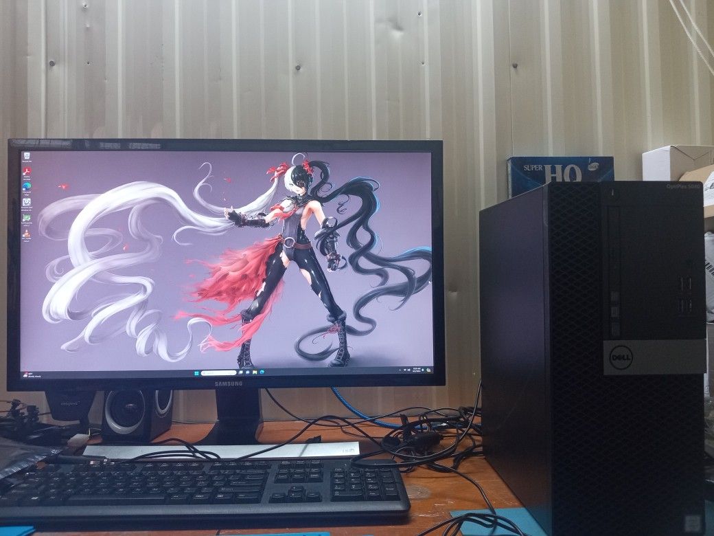 Dell Optiplex i7-6700 16GB RAM 512GB SSD Win11 1GB GDDR3 NVIDIA - HDMI card.