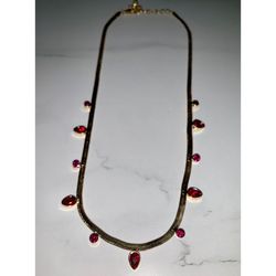 Tasha Crystal Snake Chain Collar Necklace