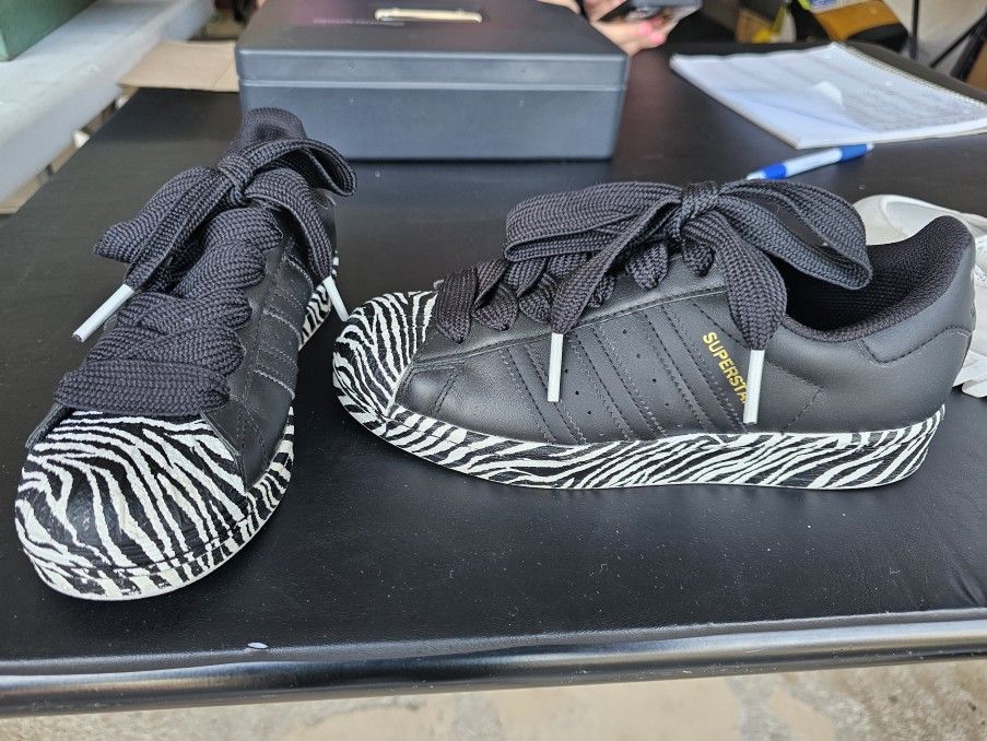 Adidas Women's Zebra Superstars