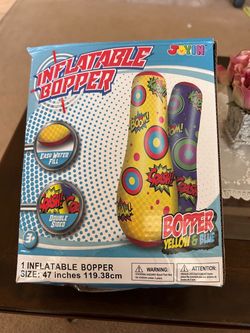 Joyin Inflatable Bopper Yellow & Blue 47 Inch.