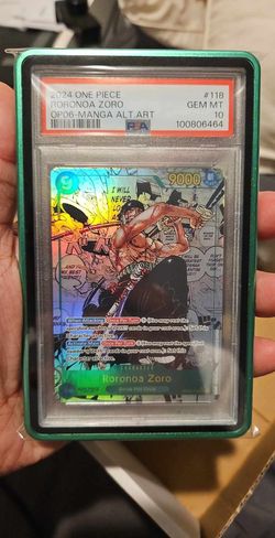PSA 10 Roronoa Zoro OP06 Manga Alt Art #118