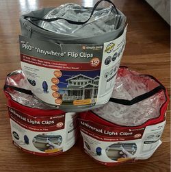 750X! Simple Living Heavy Duty Max Pro Anywhere Flip Clips Bucket Light Hooks