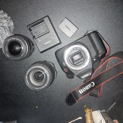 Canon eos rebel t5 + stigma 18-250mm lense + EFS 18-55mm