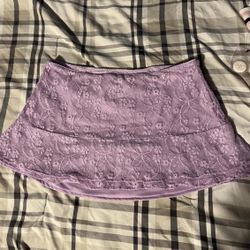 Edikted lace mini skirt with side zipper