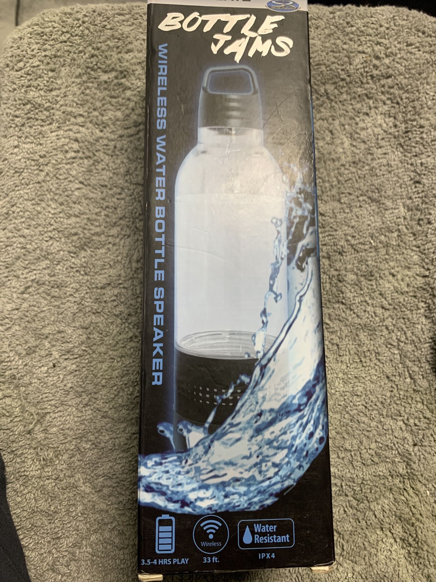 Brand new and available bottle jams water bottle with Bluetooth speaker