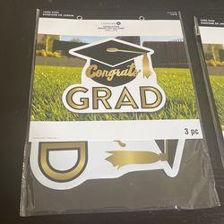 Graduation Decor 3 Pc 