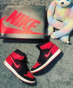 Jordan 1 Flyknit Bred